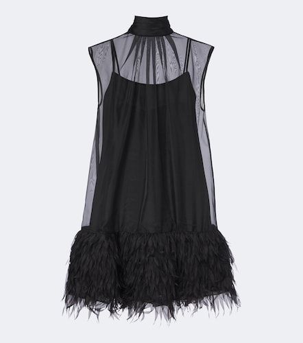 Minikleid Shirya aus Organza mit Federn - Simkhai - Modalova