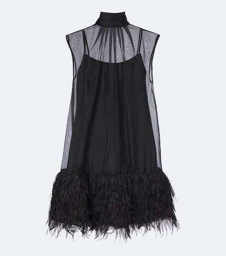 Vestido corto Shirya de organza con flecos - Simkhai - Modalova