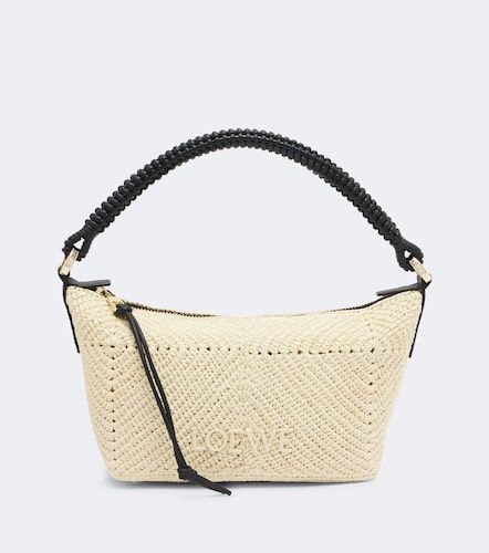 Bolso Cala Mini de rafia con piel - Loewe - Modalova
