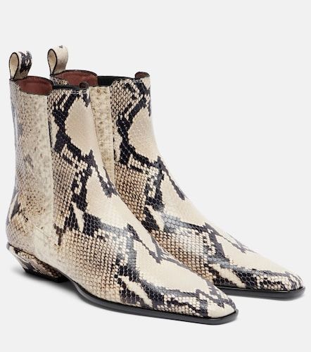 Bettina snake-print ankle boots - Paris Texas - Modalova