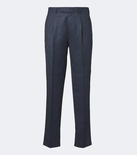 Pantaloni regular in flanella di lana - Zegna - Modalova