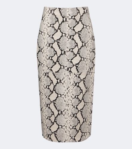 Róhe Gonna midi in pelle effetto serpente - Rohe - Modalova