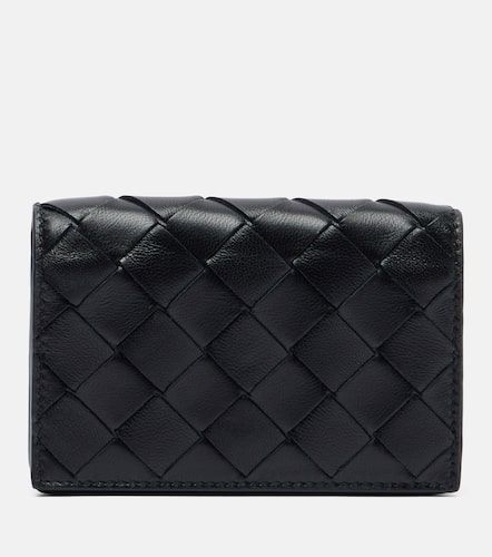 Intrecciato leather card holder - Bottega Veneta - Modalova