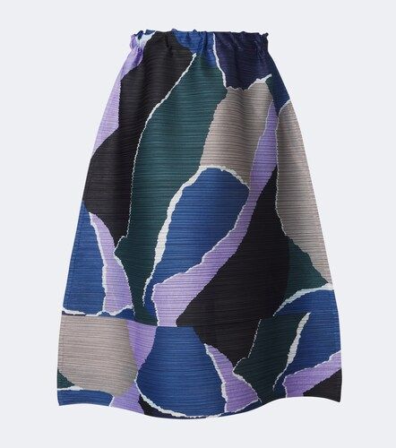 Gonna midi Surprise! plissé con stampa - Pleats Please Issey Miyake - Modalova