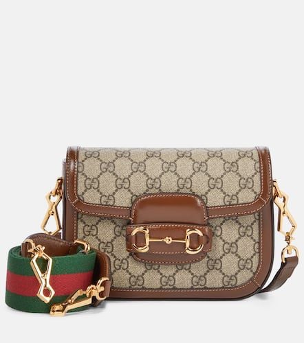 Horsebit 1955 Mini leather-trimmed shoulder bag - Gucci - Modalova