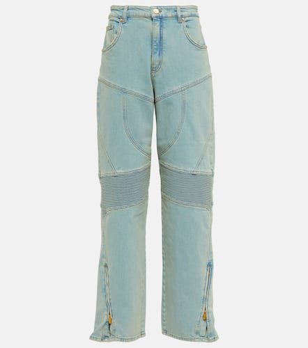 Paneled high-rise wide jeans - Blumarine - Modalova