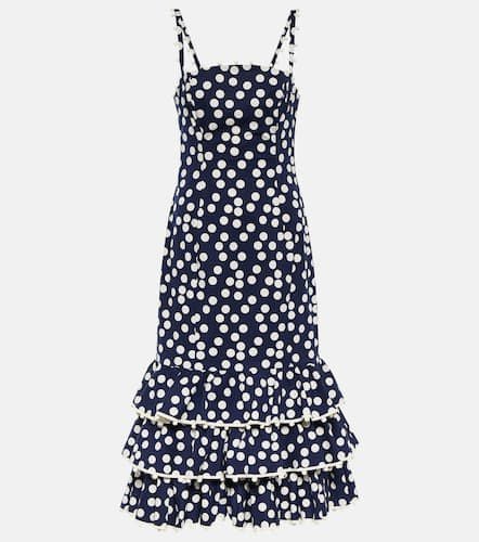 Printed cotton-blend midi dress - Carolina Herrera - Modalova