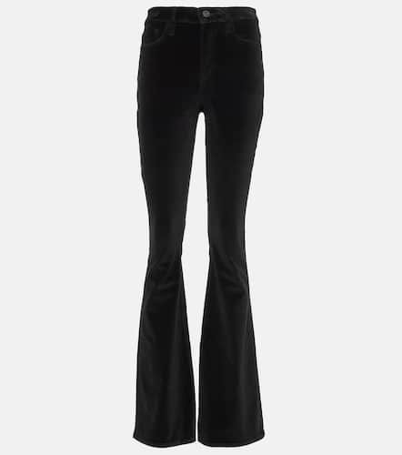 Le High Flare Velveteen velvet flared pants - Frame - Modalova