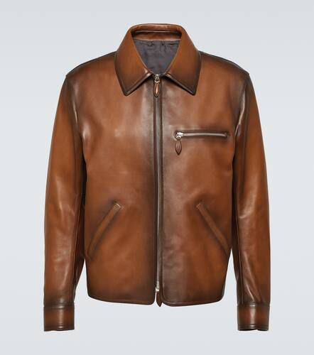 Patina 1 Jour leather blouson jacket - Berluti - Modalova