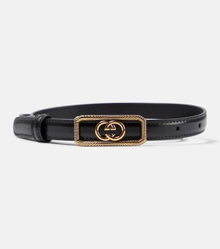 Gucci Interlocking G leather belt - Gucci - Modalova