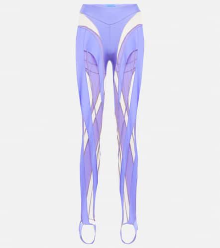 Mugler Paneled stirrup leggings - Mugler - Modalova