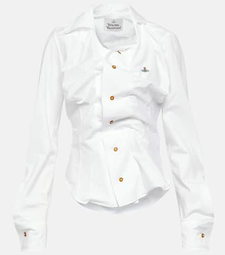 Drunken gathered cotton poplin shirt - Vivienne Westwood - Modalova