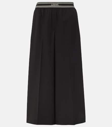 Loewe Cropped wool wide-leg pants - Loewe - Modalova