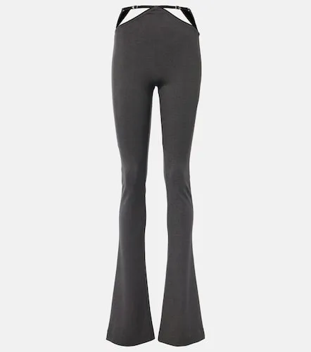 Cutout jersey flared pants - The Attico - Modalova