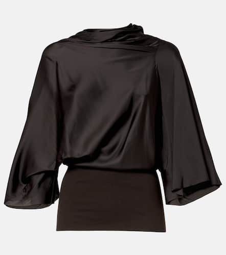 Cylinder draped satin top - Rick Owens - Modalova