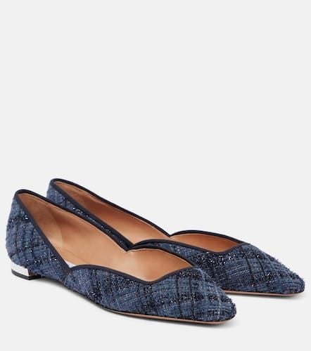 Aquazzura Maia tweed ballet flats - Aquazzura - Modalova