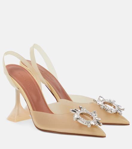 Begum 95 PVC slingback pumps - Amina Muaddi - Modalova