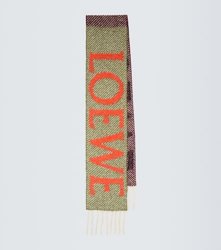 Sciarpa in misto lana e alpaca con logo - Loewe - Modalova