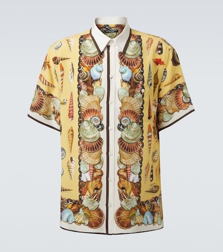 Camisa de crepé de seda estampada - Dolce&Gabbana - Modalova