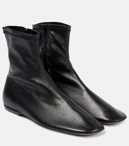 Glove leather ankle boots - Dries Van Noten - Modalova