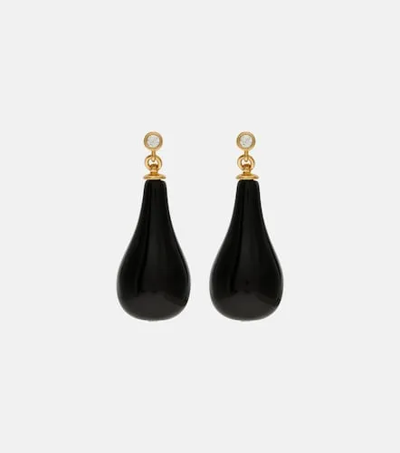 Orecchini pendenti Onyx bagnati in oro - Toteme - Modalova