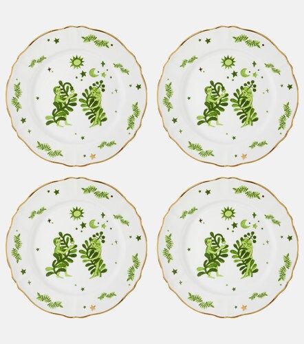 Set de 4 platos llanos Eden de porcelana - Bitossi - Modalova