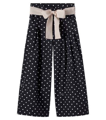 Pantalones de popelín de algodón con lunares - Monnalisa - Modalova