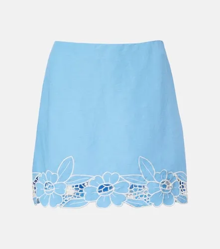 Nancye cutout linen-blend miniskirt - Rixo - Modalova
