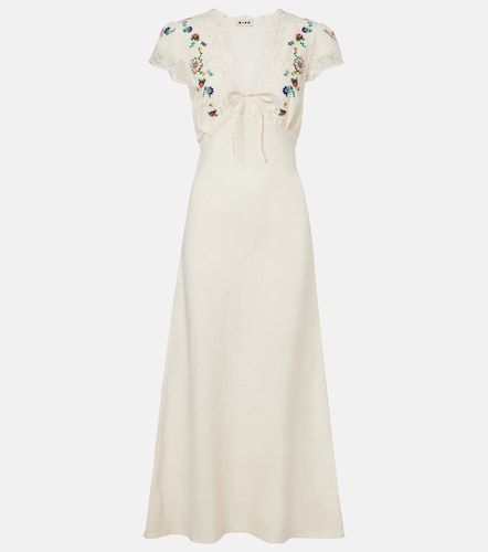 Midikleid Amari aus einem Leinengemisch - Rixo - Modalova