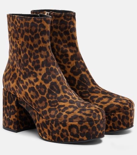 Sally leopard-print suede ankle boots - Gianvito Rossi - Modalova
