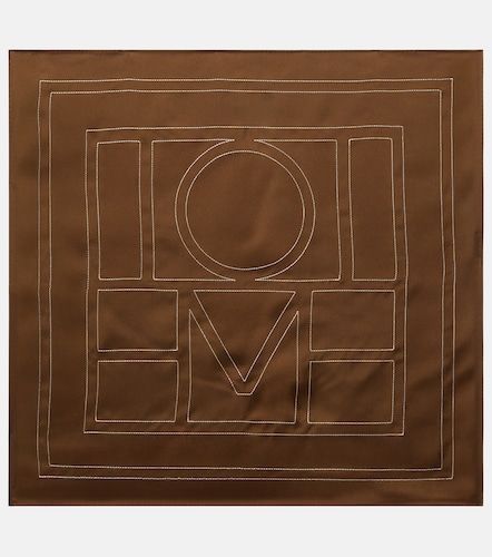 Sciarpa Monogram in seta con ricamo - Toteme - Modalova