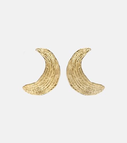 Pendientes Broken Shell chapados en oro de 24 ct - Ysso - Modalova