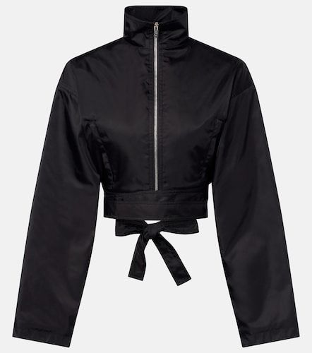 Alaia Belted cropped taffeta jacket - Alaia - Modalova