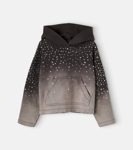 Sudadera con capucha de jersey de algodón adornada - Monnalisa - Modalova
