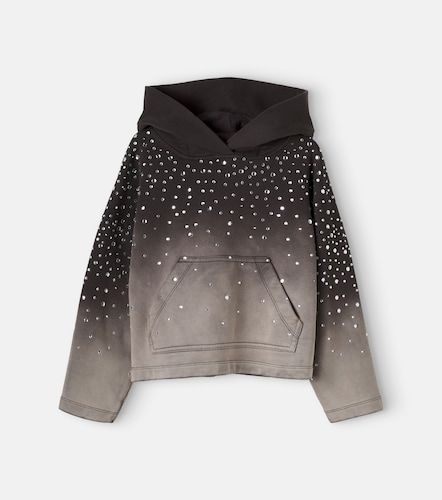 Sudadera con capucha de jersey de algodón adornada - Monnalisa - Modalova