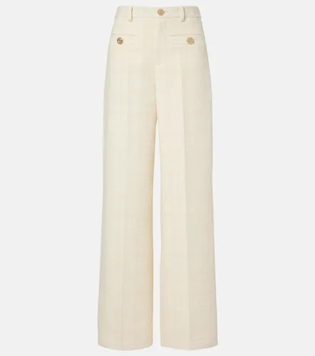 Pantalones anchos de tweed en mezcla de algodón - Gucci - Modalova