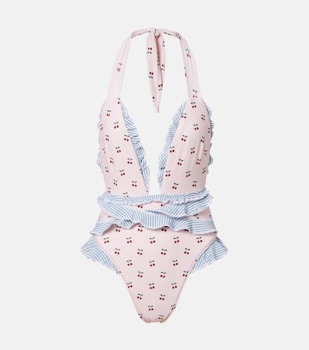 Tropez printed ruffled swimsuit - Montce - Modalova