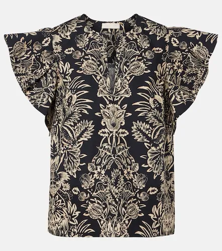 Severine printed cotton poplin top - Ulla Johnson - Modalova