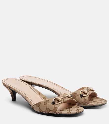Gucci Horsebit GG Canvas mules - Gucci - Modalova