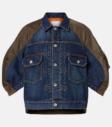 Sacai Giacca in denim e twill - Sacai - Modalova