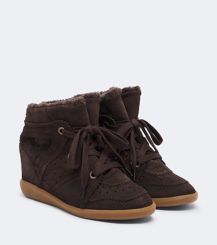 Sneakers con zeppa Bobby in suede - Isabel Marant - Modalova