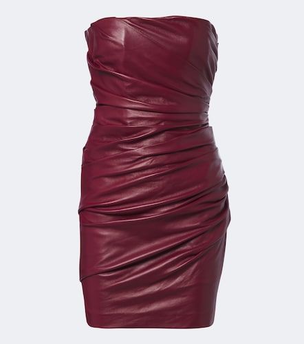 Alex Perry Abito bustier in pelle - Alex Perry - Modalova
