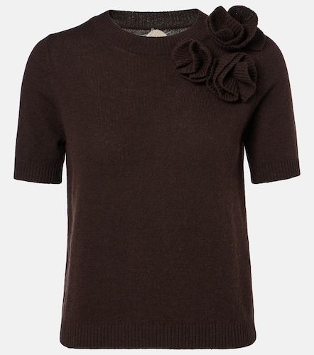 Pullover in lana e cashmere floreale - Jardin des Orangers - Modalova