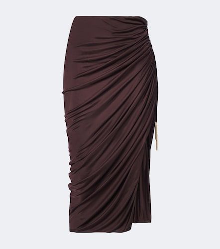 Balmain Gonna midi in jersey - Balmain - Modalova