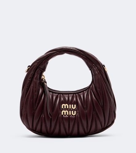 Wander Mini matelasse leather top-handle bag - Miu Miu - Modalova