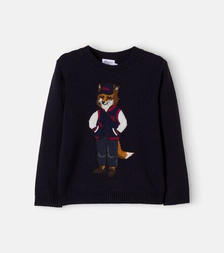 X Maison Kitsuné jersey de lana en jacquard - Bonpoint - Modalova