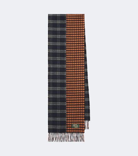 Sciarpa in lana e cashmere a quadri - Loewe - Modalova