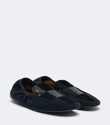 Slip-on Zoe in suede e pelle patchwork - Khaite - Modalova