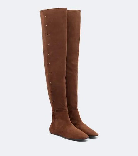Studded suede over-the-knee boots - Max Mara - Modalova