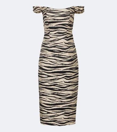 Amina off-shoulder jacquard midi dress - Markarian - Modalova
